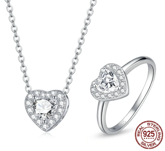 Heart Jewellery Set