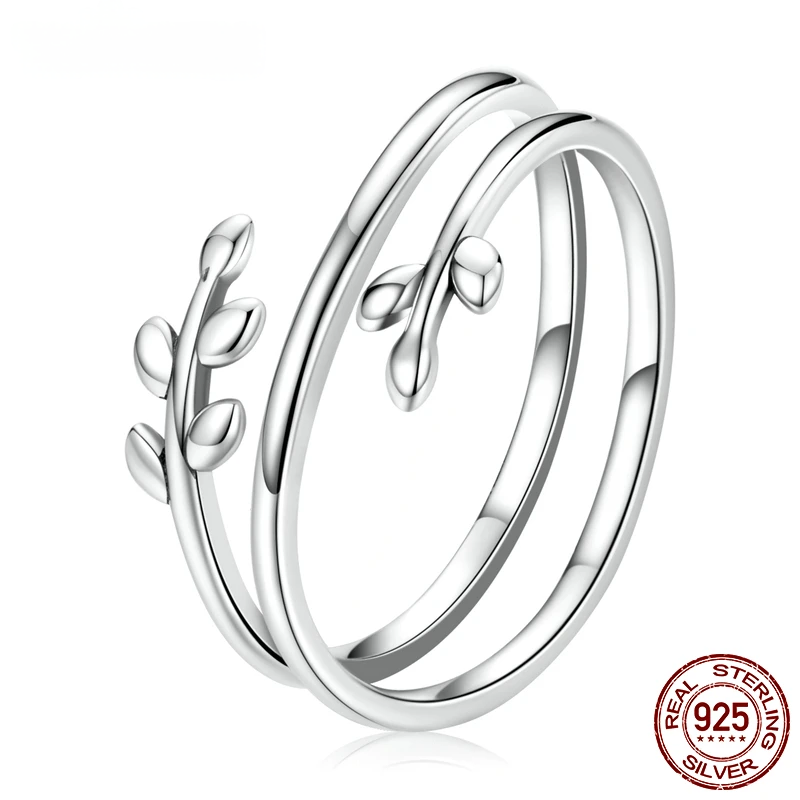 Layered Leaf Adjustable Ring