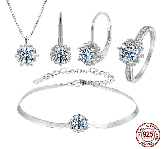 Moissanite Bridal Jewellery Set