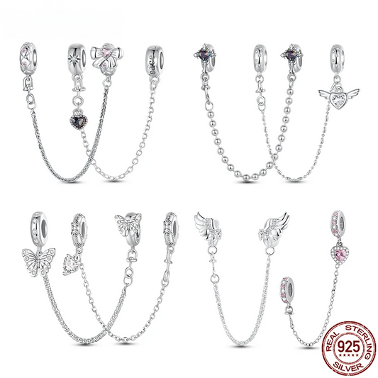 Heart Safety Chain Charm