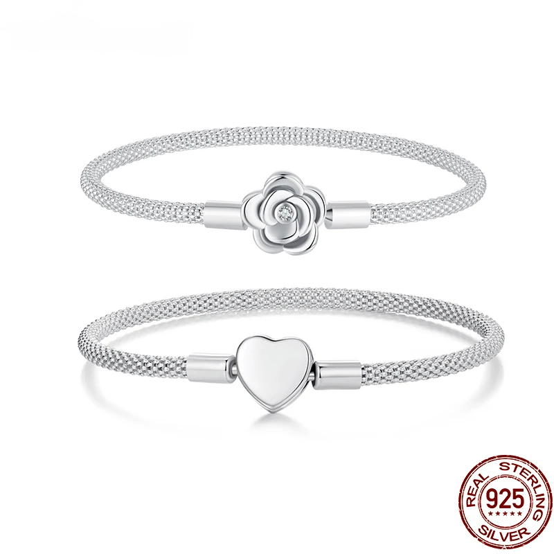 Vintage Rose Heart Bangle
