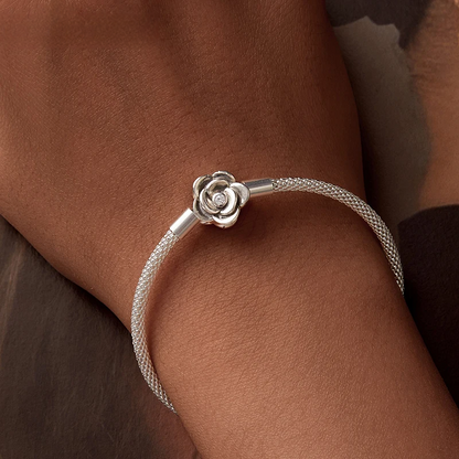 Vintage Rose Heart Bangle