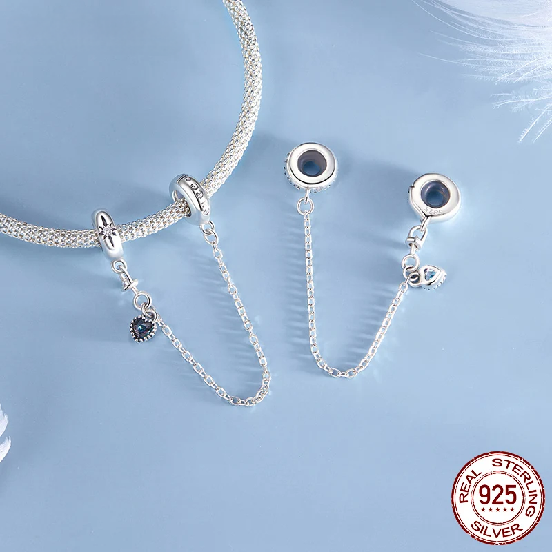 Heart Safety Chain Charm