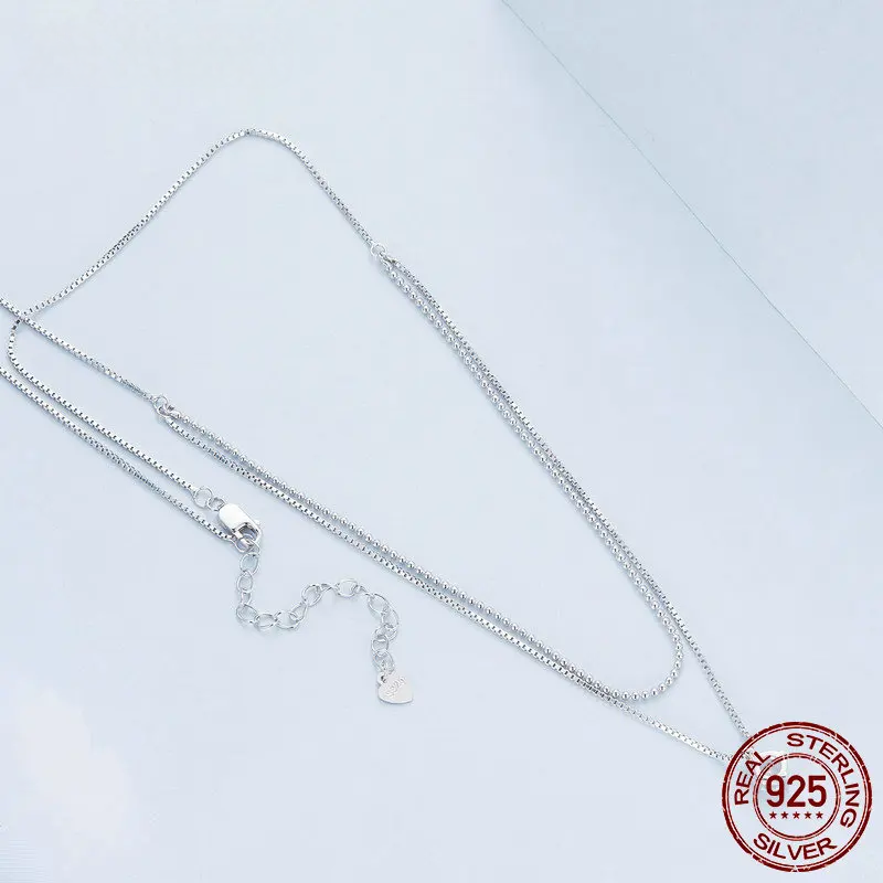 Double Layer Sterling Silver Necklace