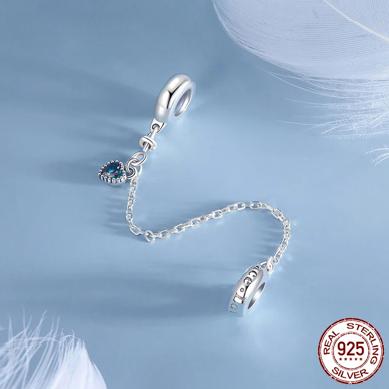 Heart Safety Chain Charm