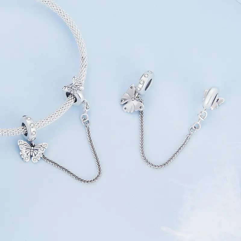Heart Safety Chain Charm
