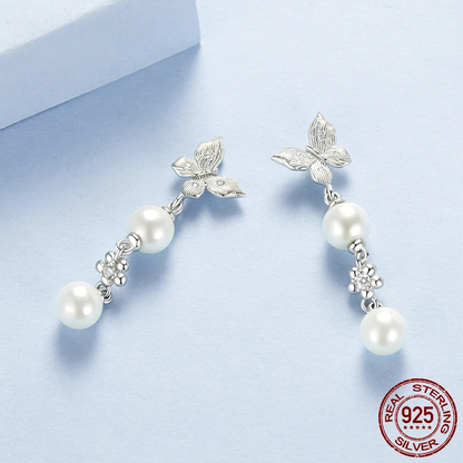 Butterfly Pearl Jewellery Set