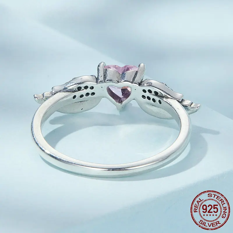 Angel Wing Heart Ring