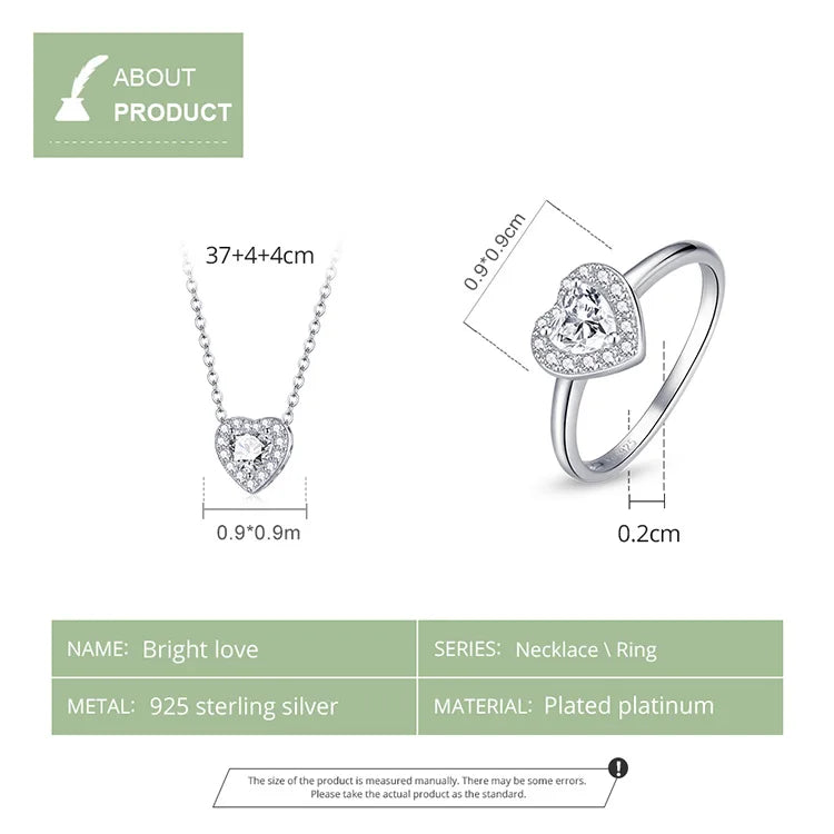 Heart Jewellery Set