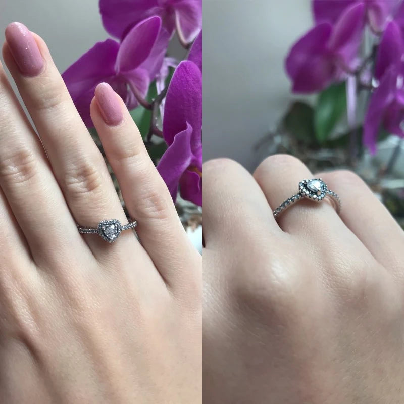 Vintage Hearts Sterling Silver Ring