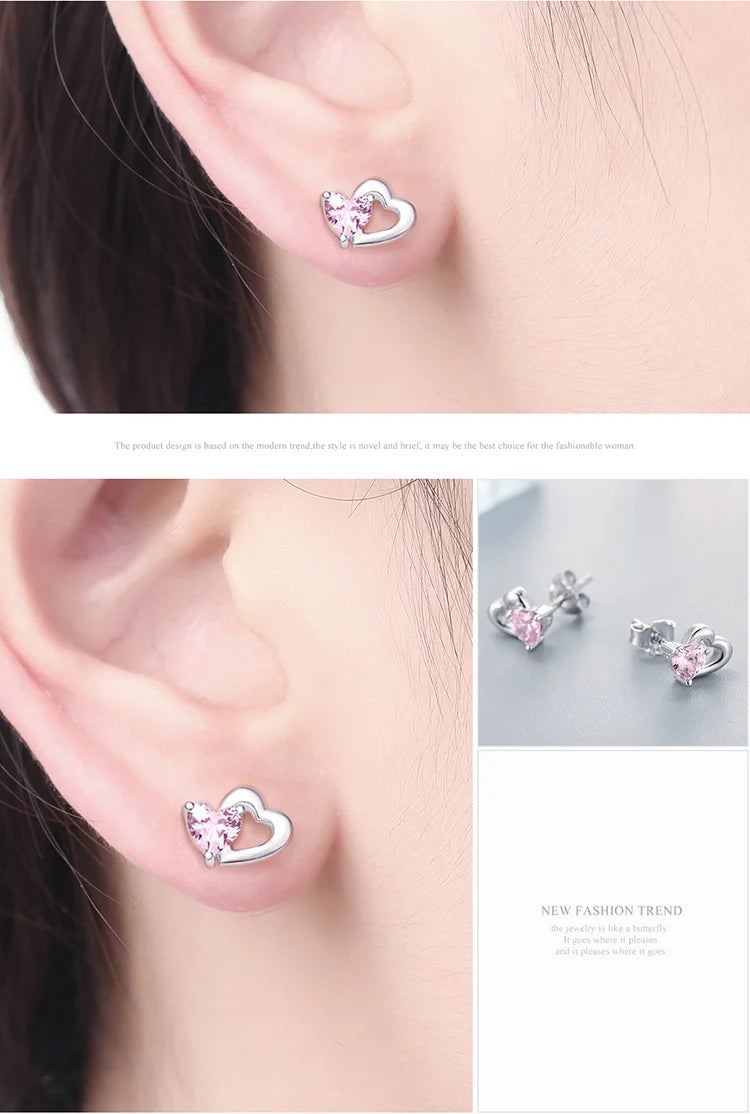 Unbalanced Hearts Earrings
