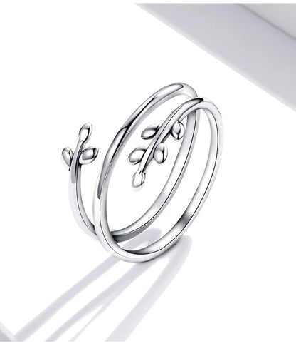 Layered Leaf Adjustable Ring