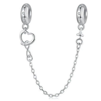 Heart Safety Chain Charm