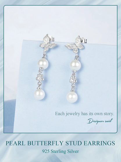 Butterfly Pearl Jewellery Set