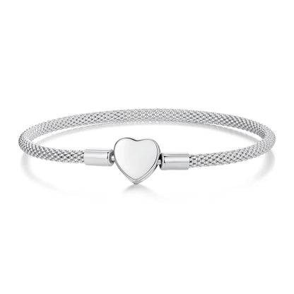 Vintage Rose Heart Bangle