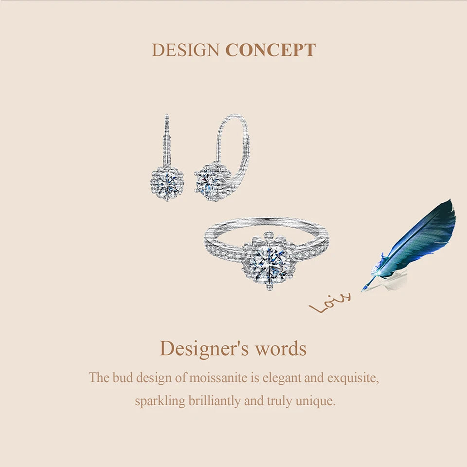 Moissanite Bridal Jewellery Set