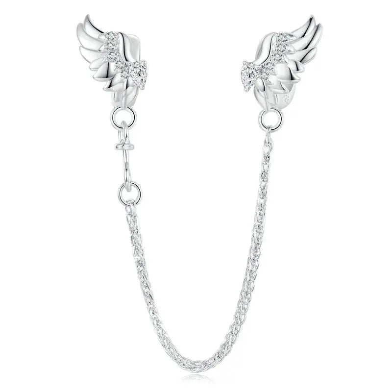 Heart Safety Chain Charm