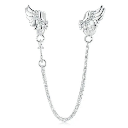 Heart Safety Chain Charm