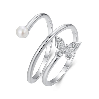 Butterfly Pearl Jewellery Set