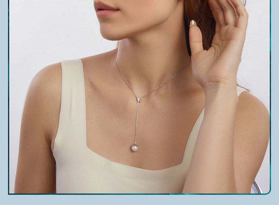 Butterfly Pearl Jewellery Set