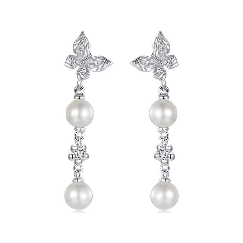 Butterfly Pearl Jewellery Set