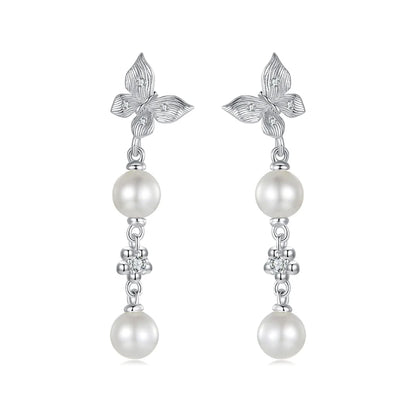 Butterfly Pearl Jewellery Set