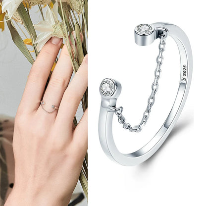 Adjustable Sterling Silver Ring