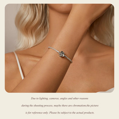 Vintage Rose Heart Bangle