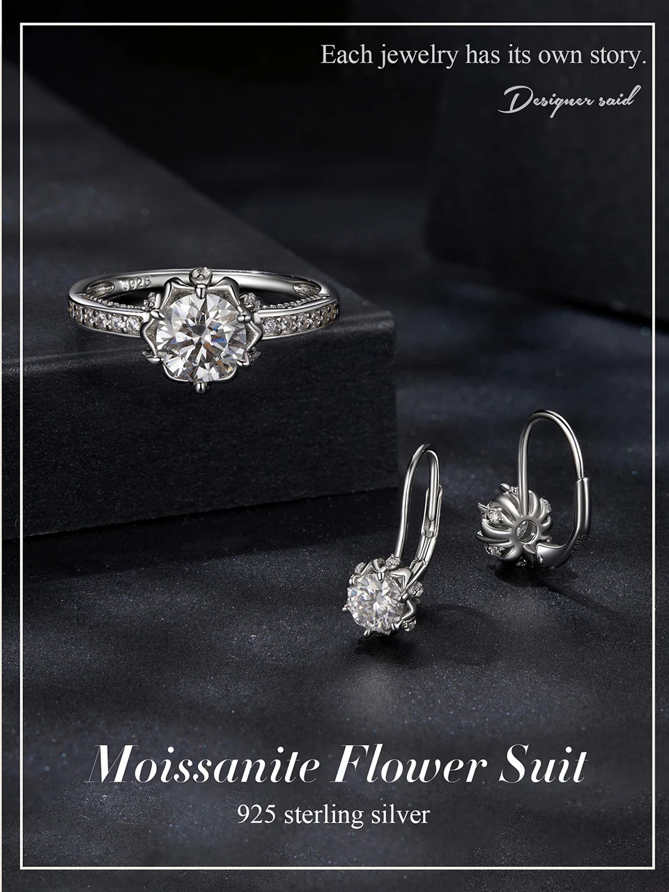 Moissanite Bridal Jewellery Set