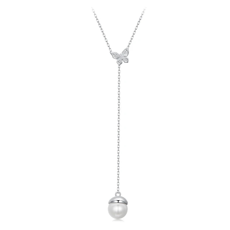 Butterfly Pearl Jewellery Set
