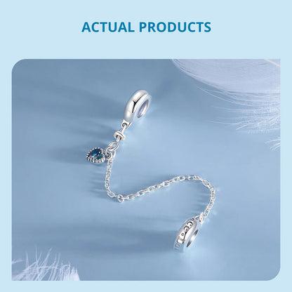 Heart Safety Chain Charm