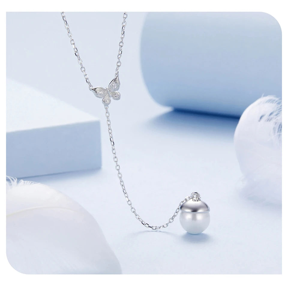 Butterfly Pearl Jewellery Set