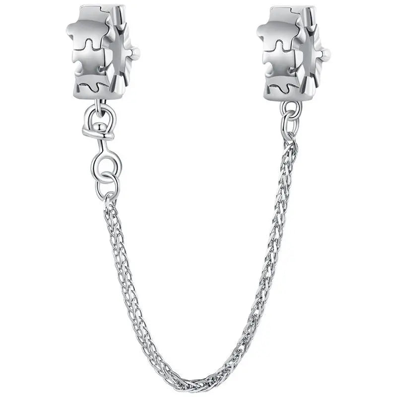 Heart Safety Chain Charm