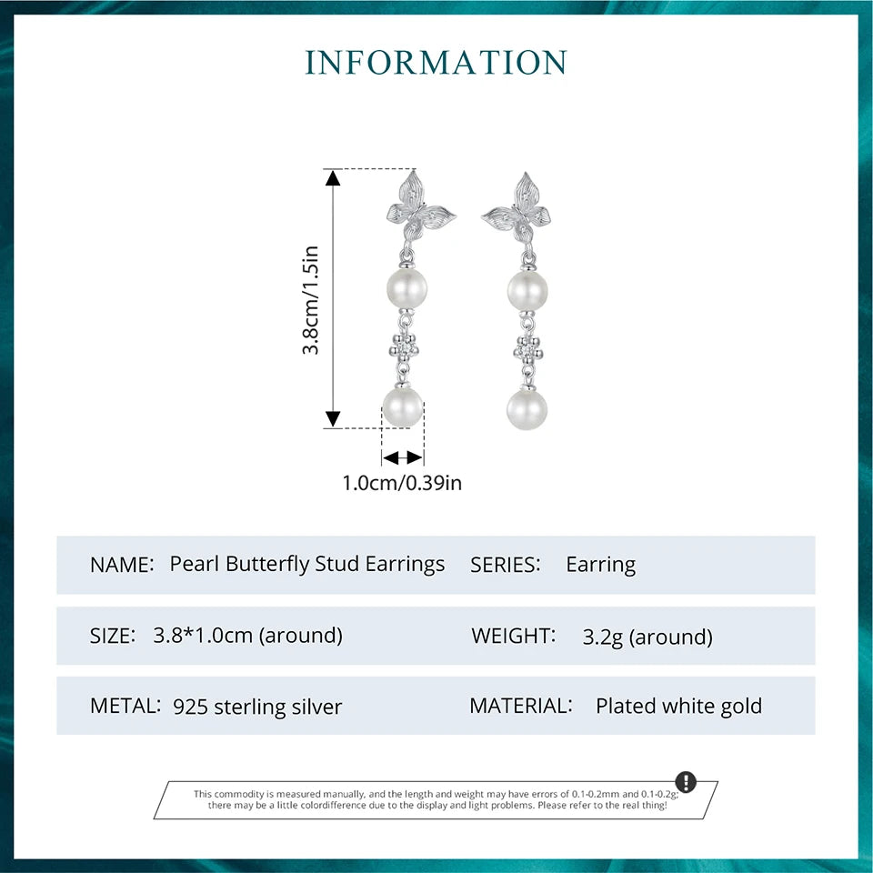 Butterfly Pearl Jewellery Set