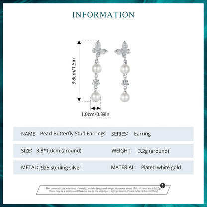 Butterfly Pearl Jewellery Set
