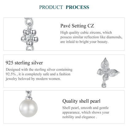 Butterfly Pearl Jewellery Set