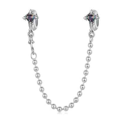 Heart Safety Chain Charm