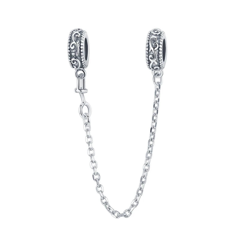 Heart Safety Chain Charm