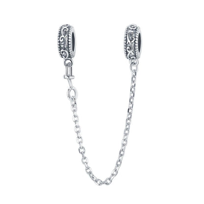 Heart Safety Chain Charm