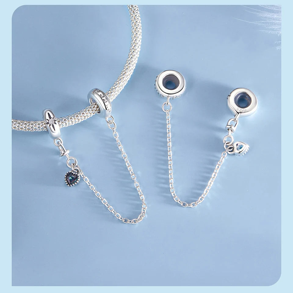 Heart Safety Chain Charm