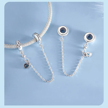 Heart Safety Chain Charm