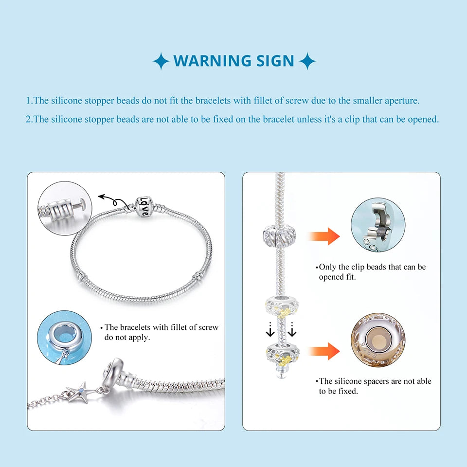 Heart Safety Chain Charm