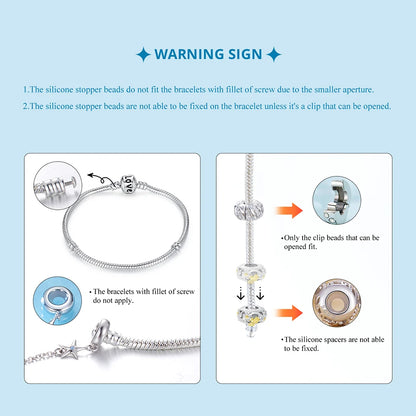 Heart Safety Chain Charm