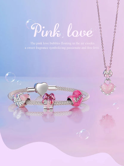 Vintage Rose Heart Bangle