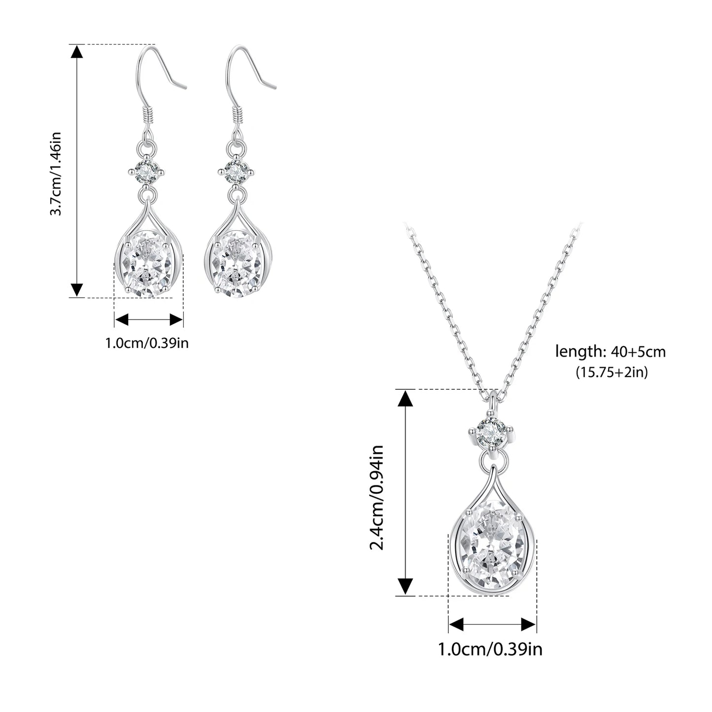 Teardrop Jewellery Set