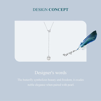 Butterfly Pearl Jewellery Set