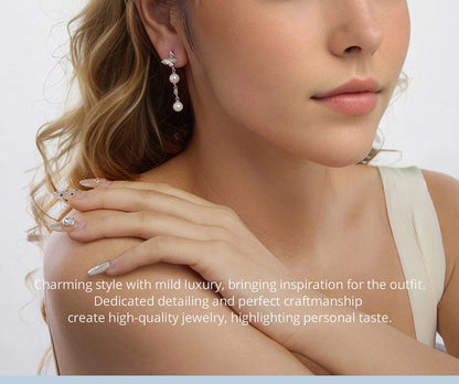 Butterfly Pearl Jewellery Set